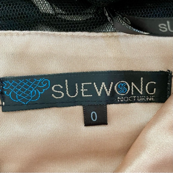Sue Wong Stunning Brand New with Tags Black Lace Lined Dress Size: 0 - Picture 15 of 15